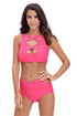 Brazil Rosy Multiway Strap High Waist Bikini